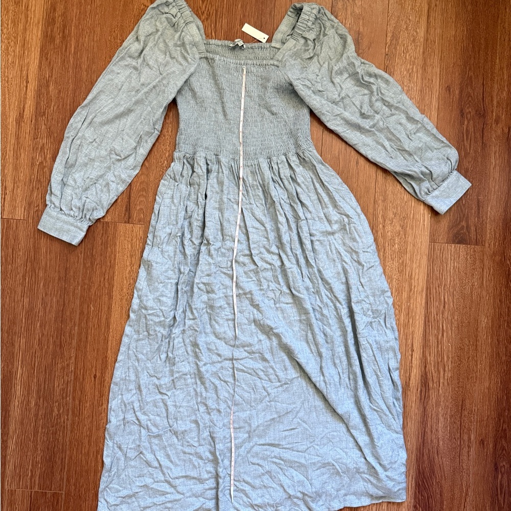 Madewell Long Sleeve Gray Dress